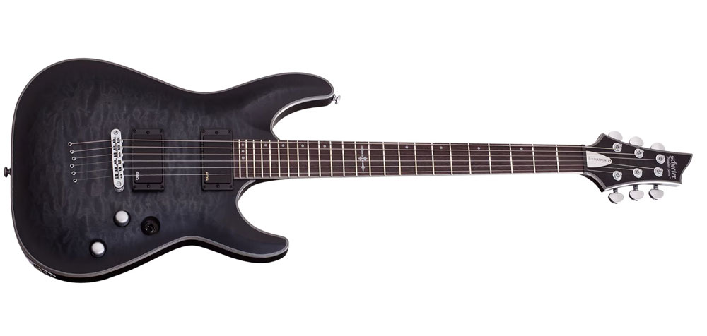 گیتار الکتریک شکتر Schecter C 1 Platinum See Thru Black Satin
