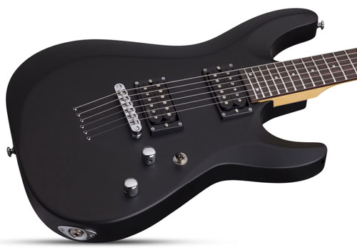 schecter-c-6-deluxe-satin-black گیتار الکتریک شکتر Schecter C 6 Deluxe Satin Black