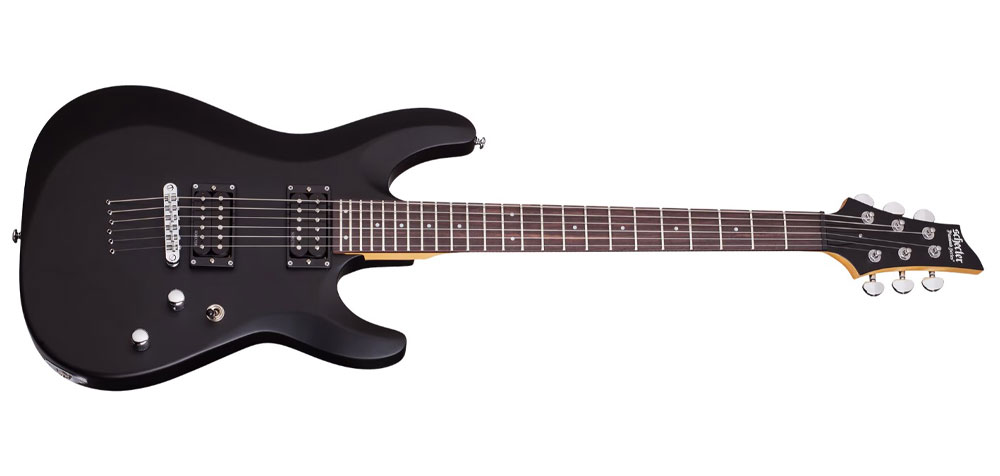 schecter-c-6-deluxe-satin-black گیتار الکتریک شکتر Schecter C 6 Deluxe Satin Black