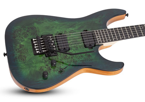 گیتار الکتریک شکتر Schecter C 6 FR Pro Aqua Burst