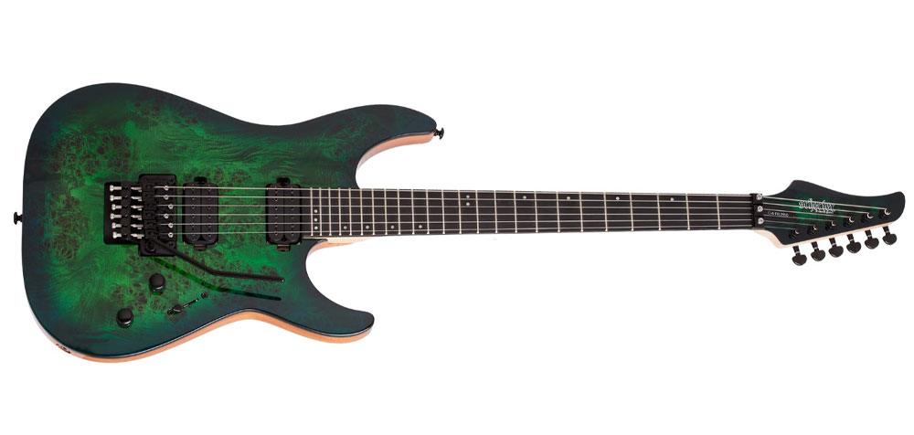 گیتار الکتریک شکتر Schecter C 6 FR Pro Aqua Burst
