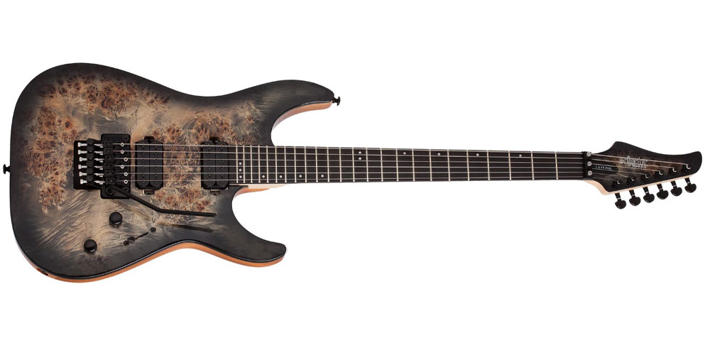 گیتار الکتریک شکتر Schecter C 6 FR Pro Charcoal Burst