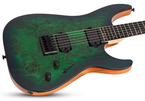گیتار الکتریک شکتر Schecter C 6 Pro Aqua Burst