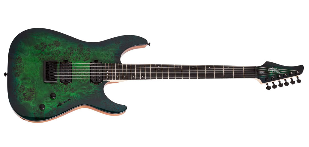 گیتار الکتریک شکتر Schecter C 6 Pro Aqua Burst
