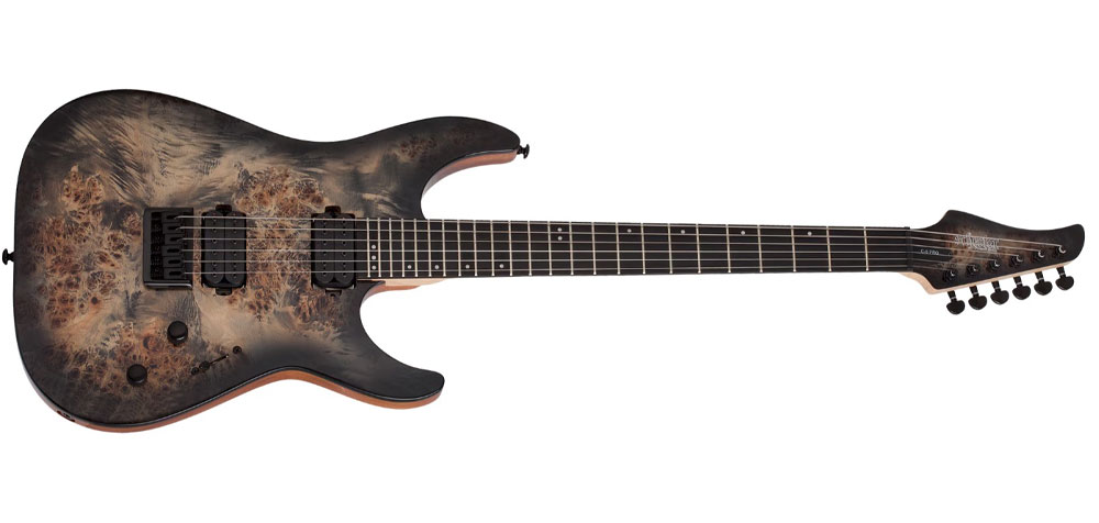 گیتار الکتریک شکتر Schecter C 6 Pro Charcoal Burst