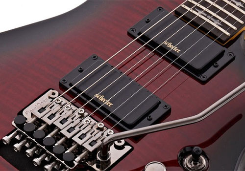 schecter-demon-6-fr-crimson-red-burst گیتار الکتریک شکتر Schecter Demon 6 FR Crimson Red Burst