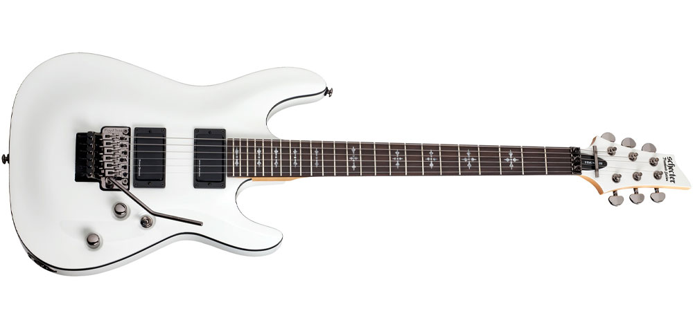 schecter-demon-6-fr-vintage-white گیتار الکتریک شکتر Schecter Demon 6 FR Vintage White